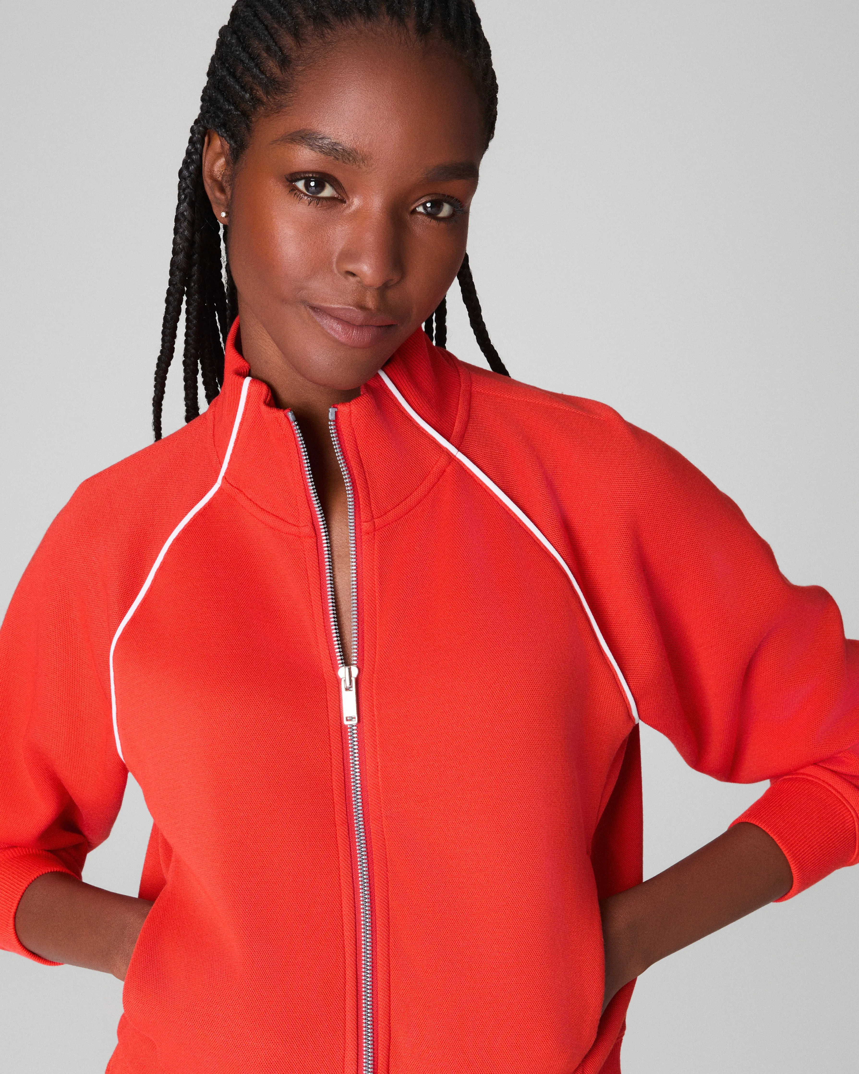 SPANX® AirEssentials Pique Full Zip Track Jacket