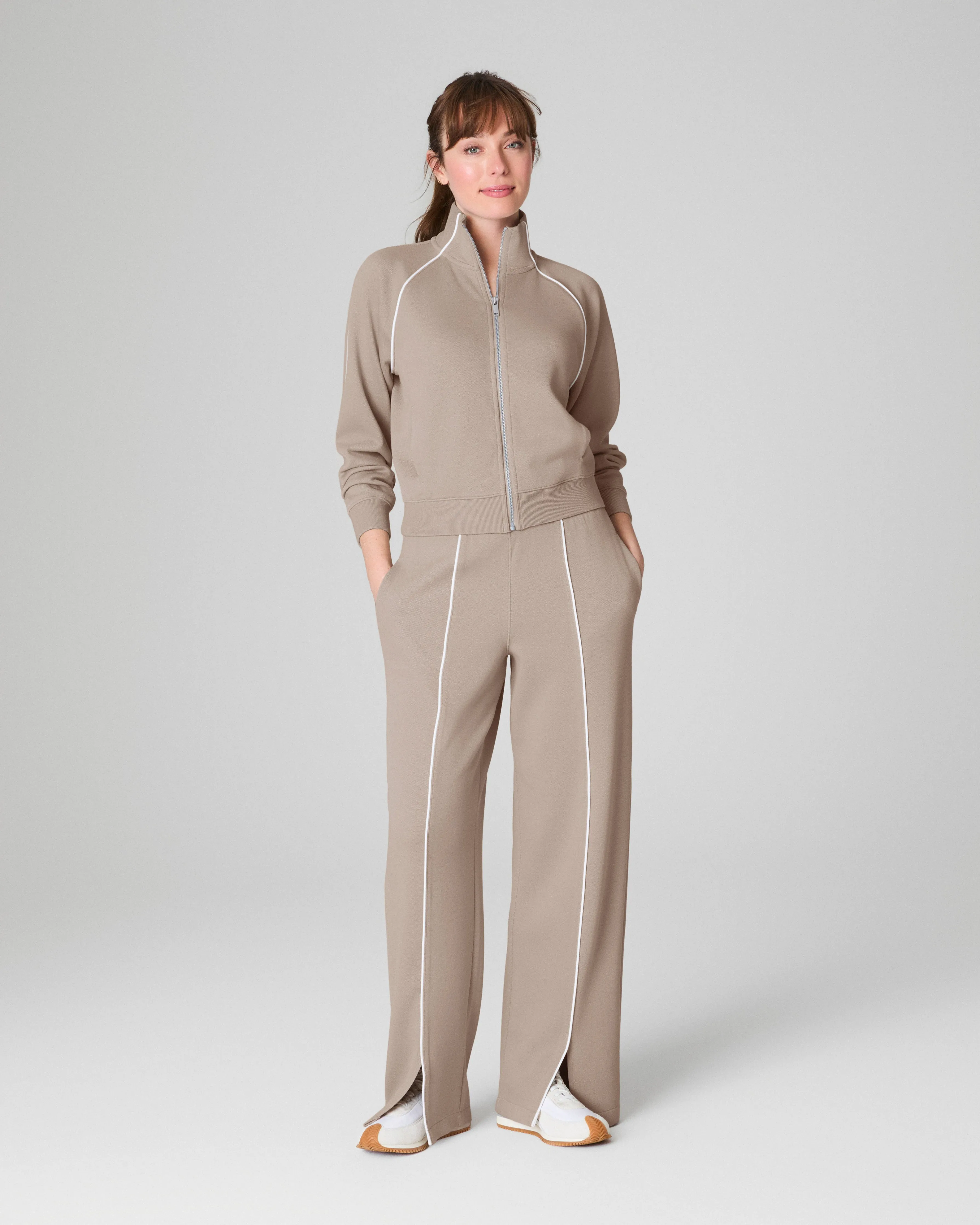 SPANX® AirEssentials Pique Full Zip Track Jacket