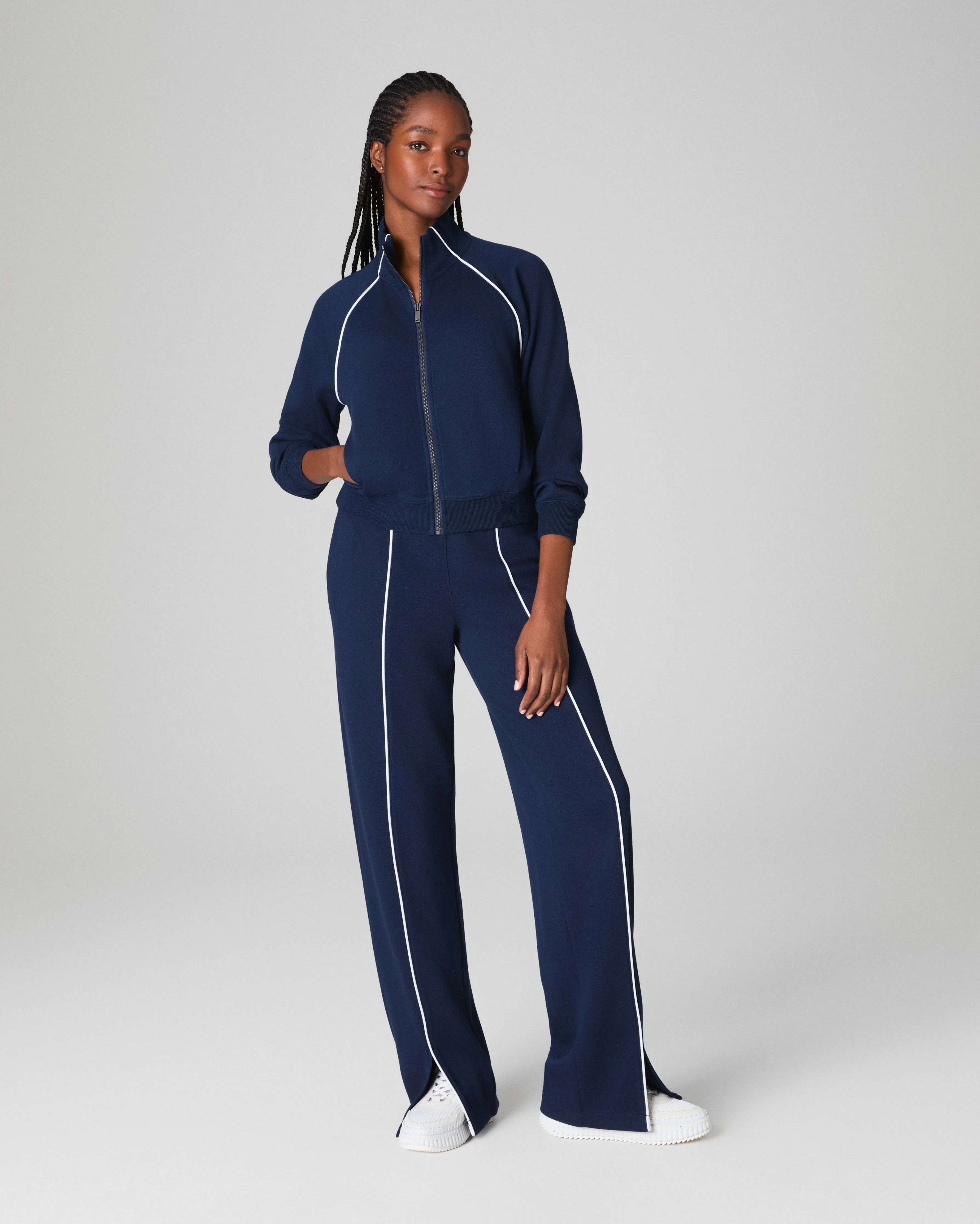 SPANX® AirEssentials Pique Full Zip Track Jacket