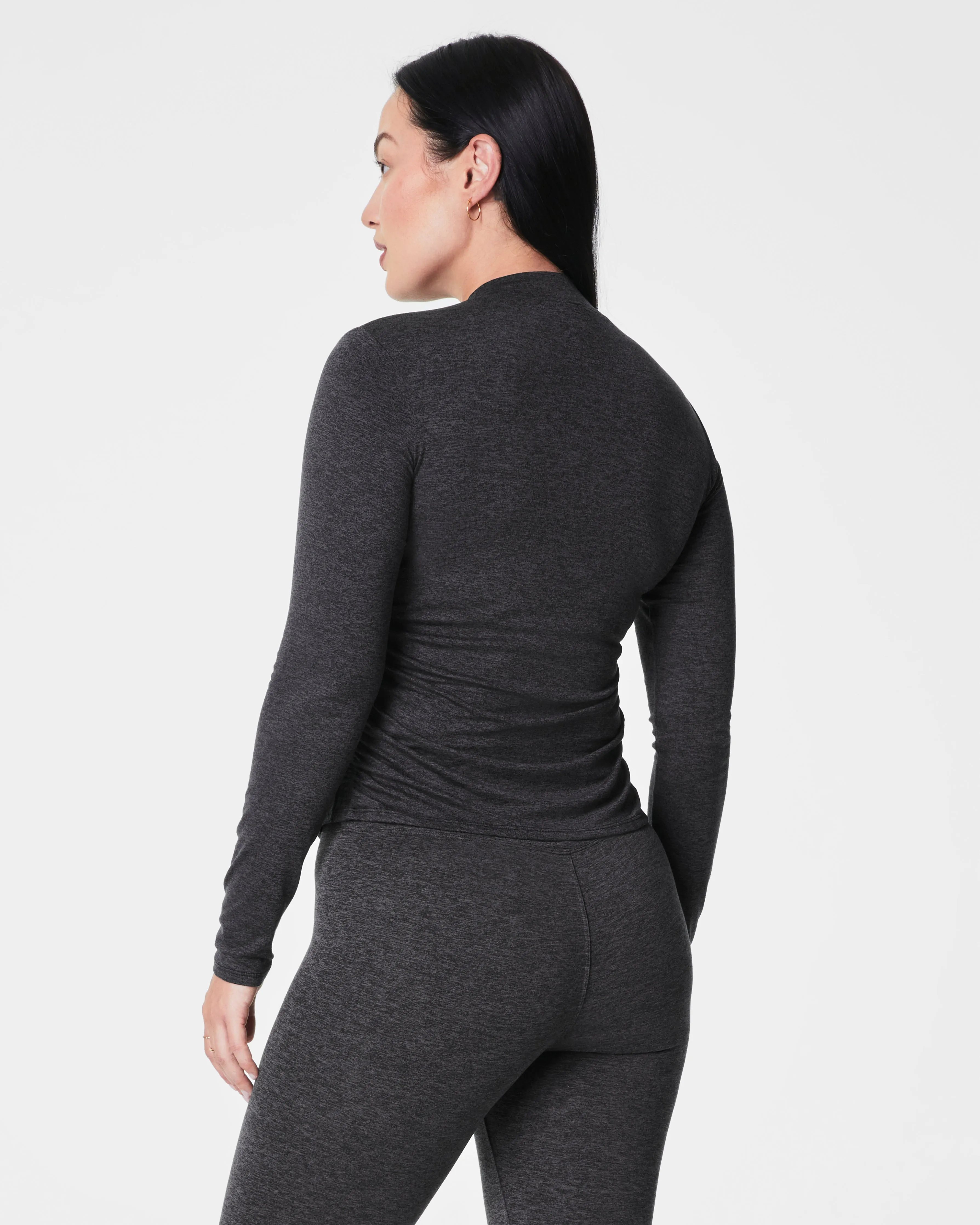 SPANX® SoftStretch Long Sleeve Mockneck Top