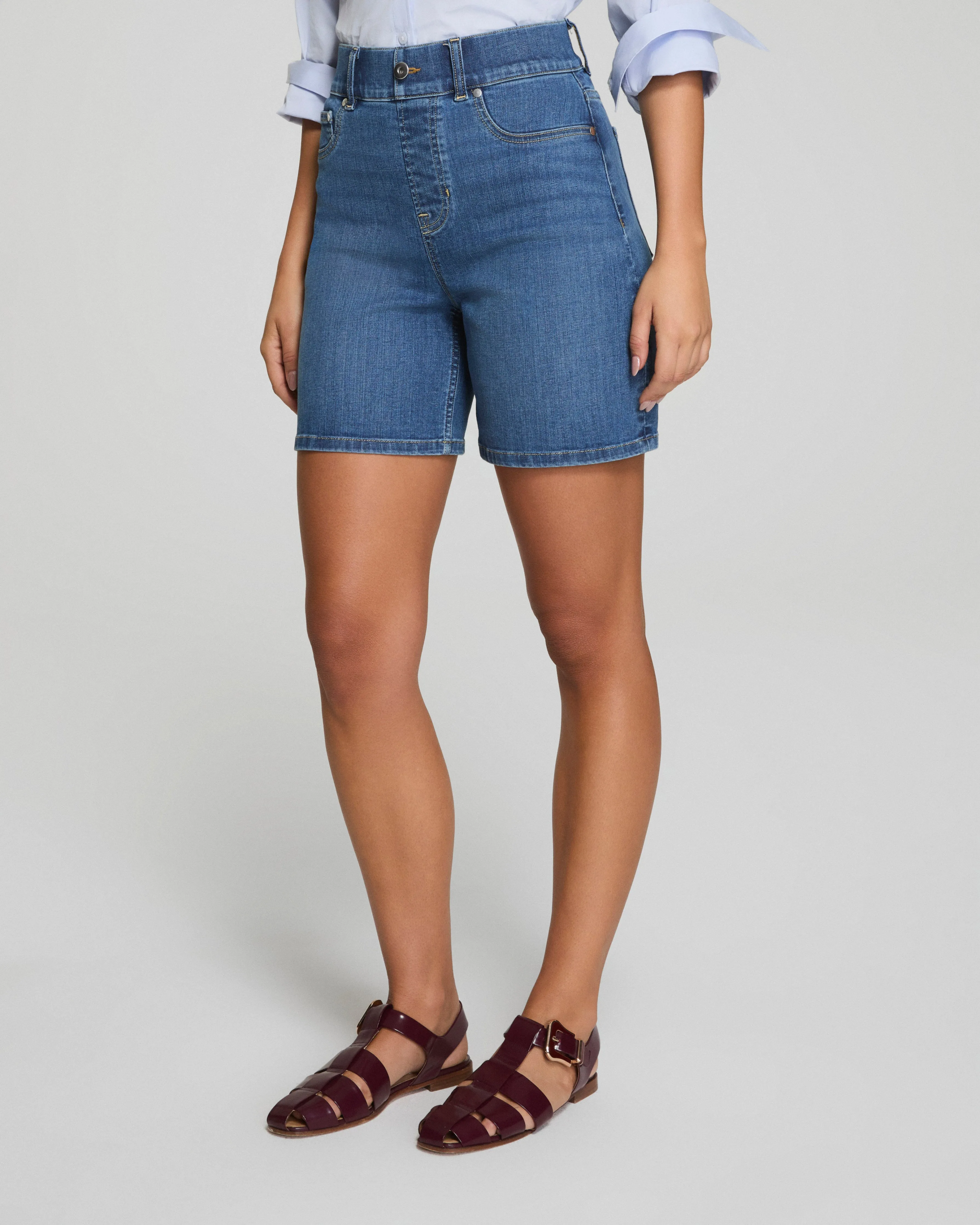 SPANXshape™ EveryWear Jean Short, 7", Vintage Indigo