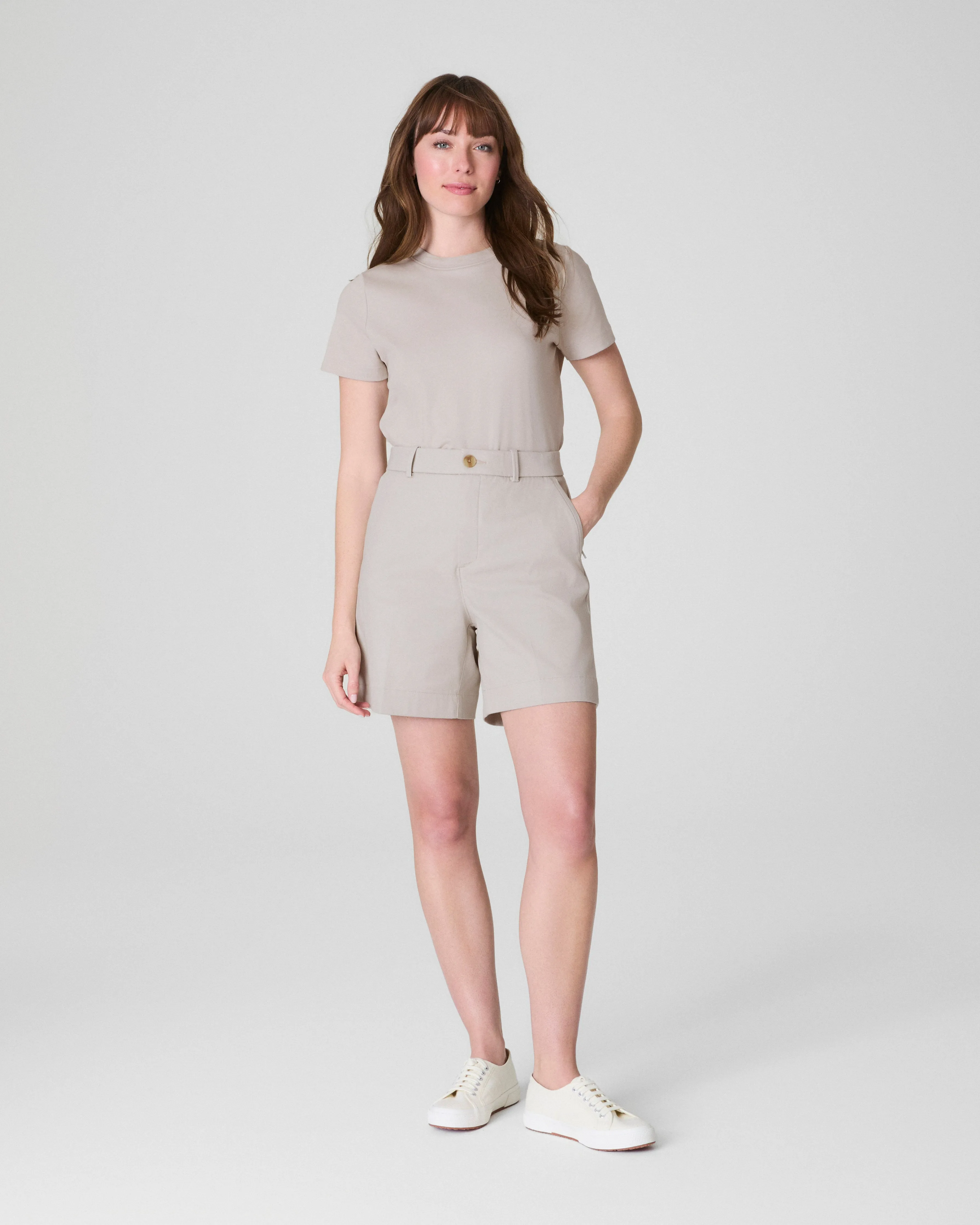 SPANXsupersmooth™ Stretch Twill Short, 7"