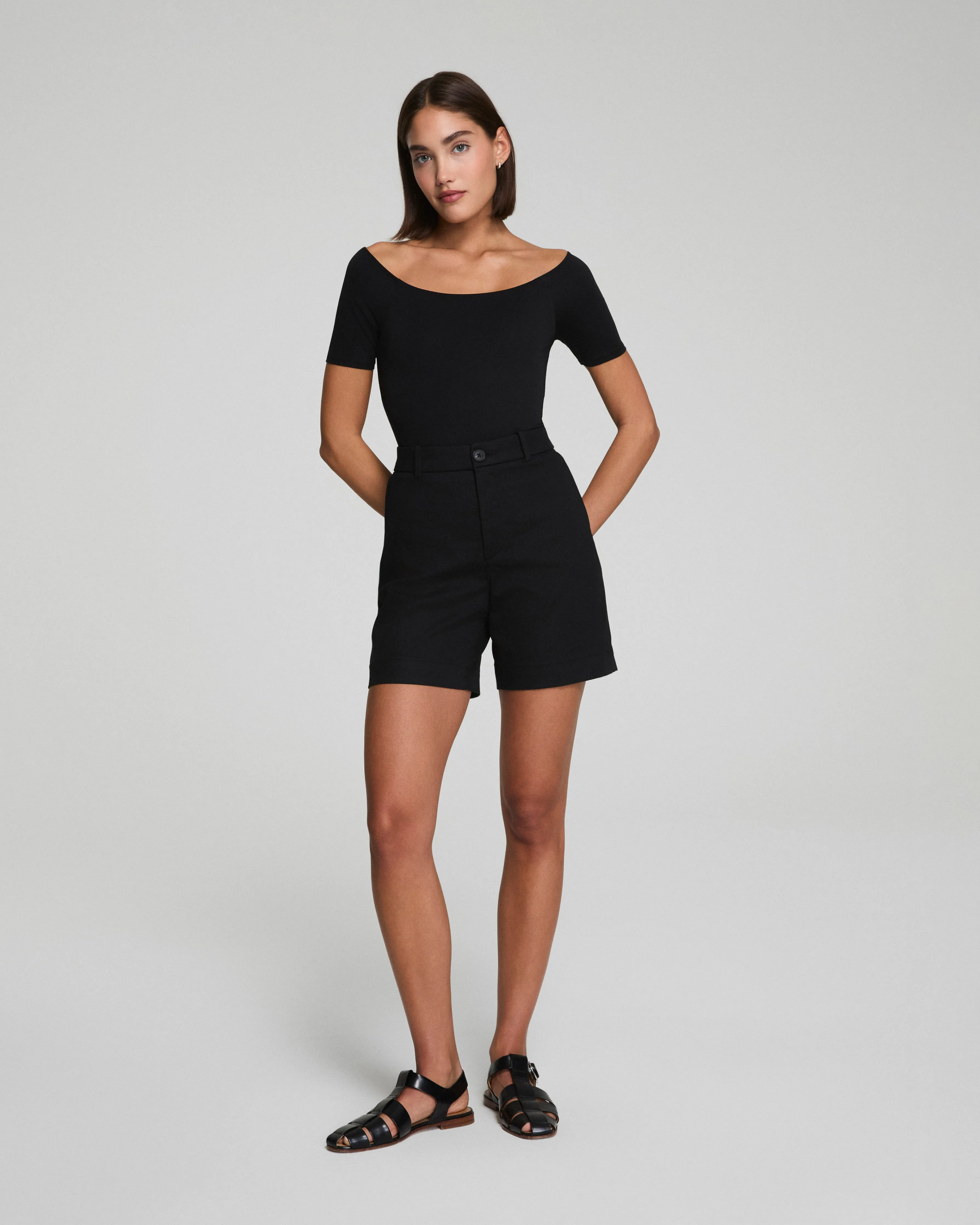 SPANXsupersmooth™ Stretch Twill Short, 7"