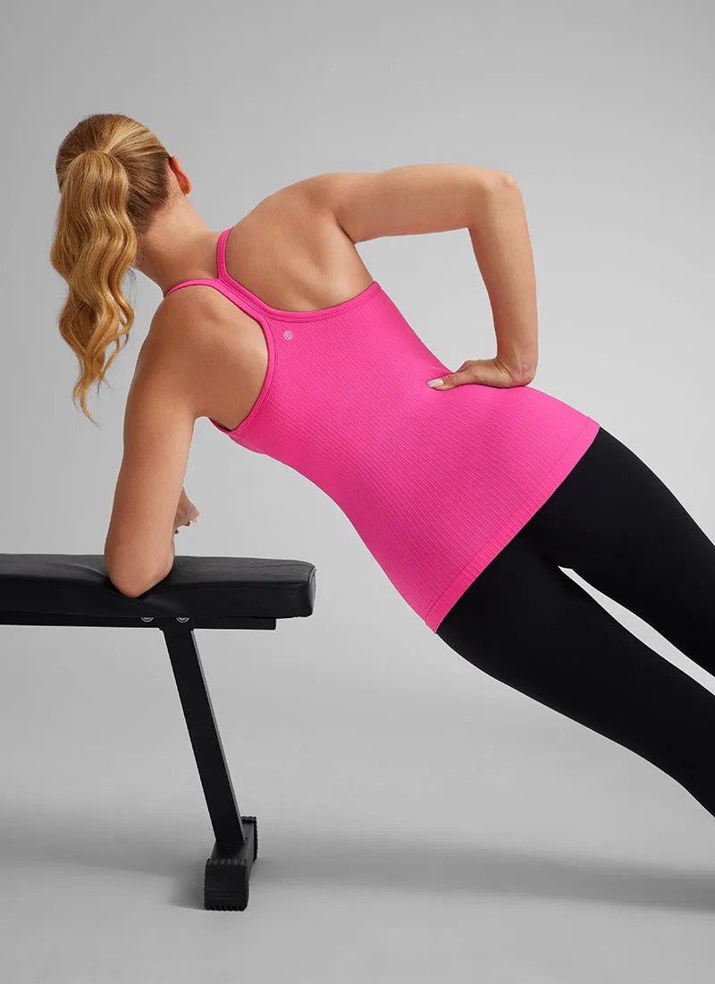 Speedy Seamless Built-in Bra Tank Y-back - Pure Color