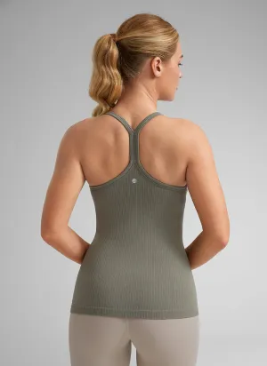 Speedy Seamless Built-in Bra Tank Y-back - Pure Color