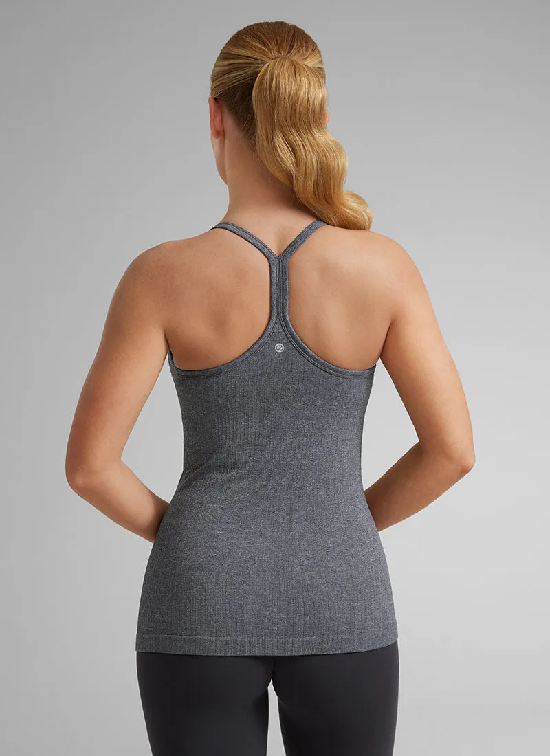 Speedy Seamless Built-in Bra Tank Y-back