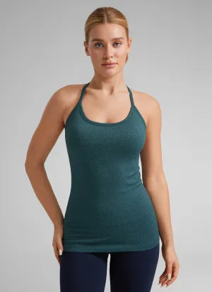 Speedy Seamless Built-in Bra Tank Y-back
