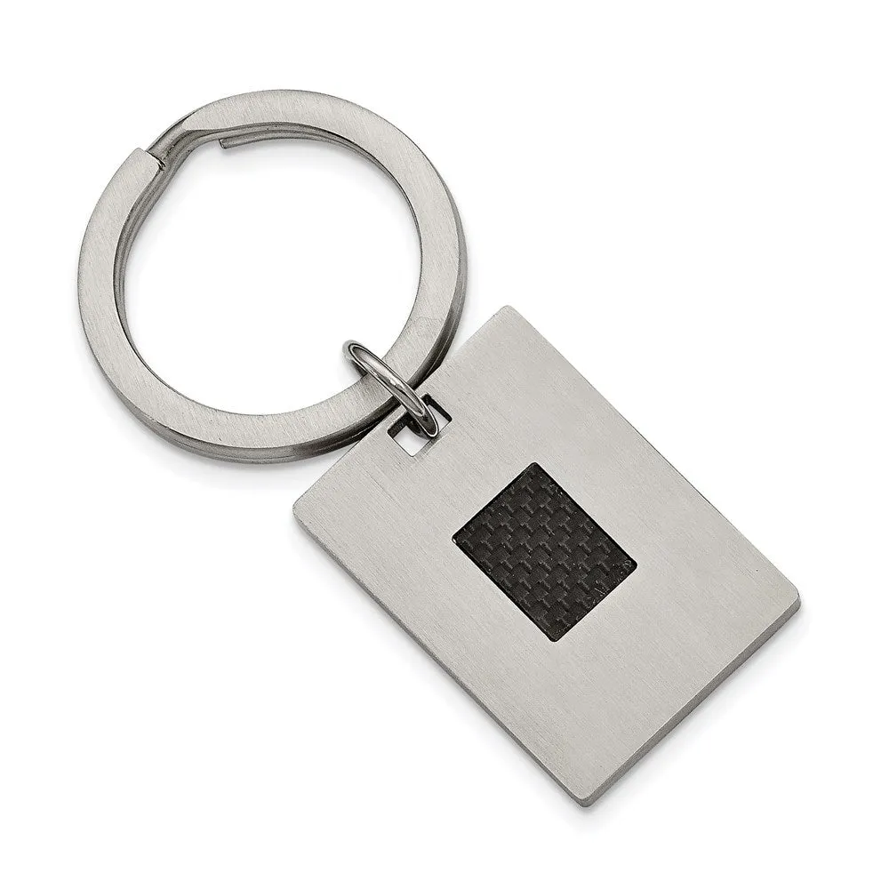 Stainless Steel Brushed Black Carbon Fiber Inlay 4-piece Boxed Set