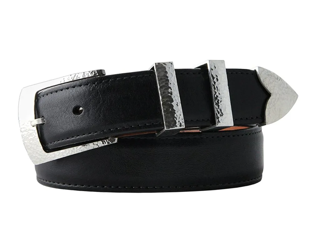 Stefano Hammered Buckle Set 1.25
