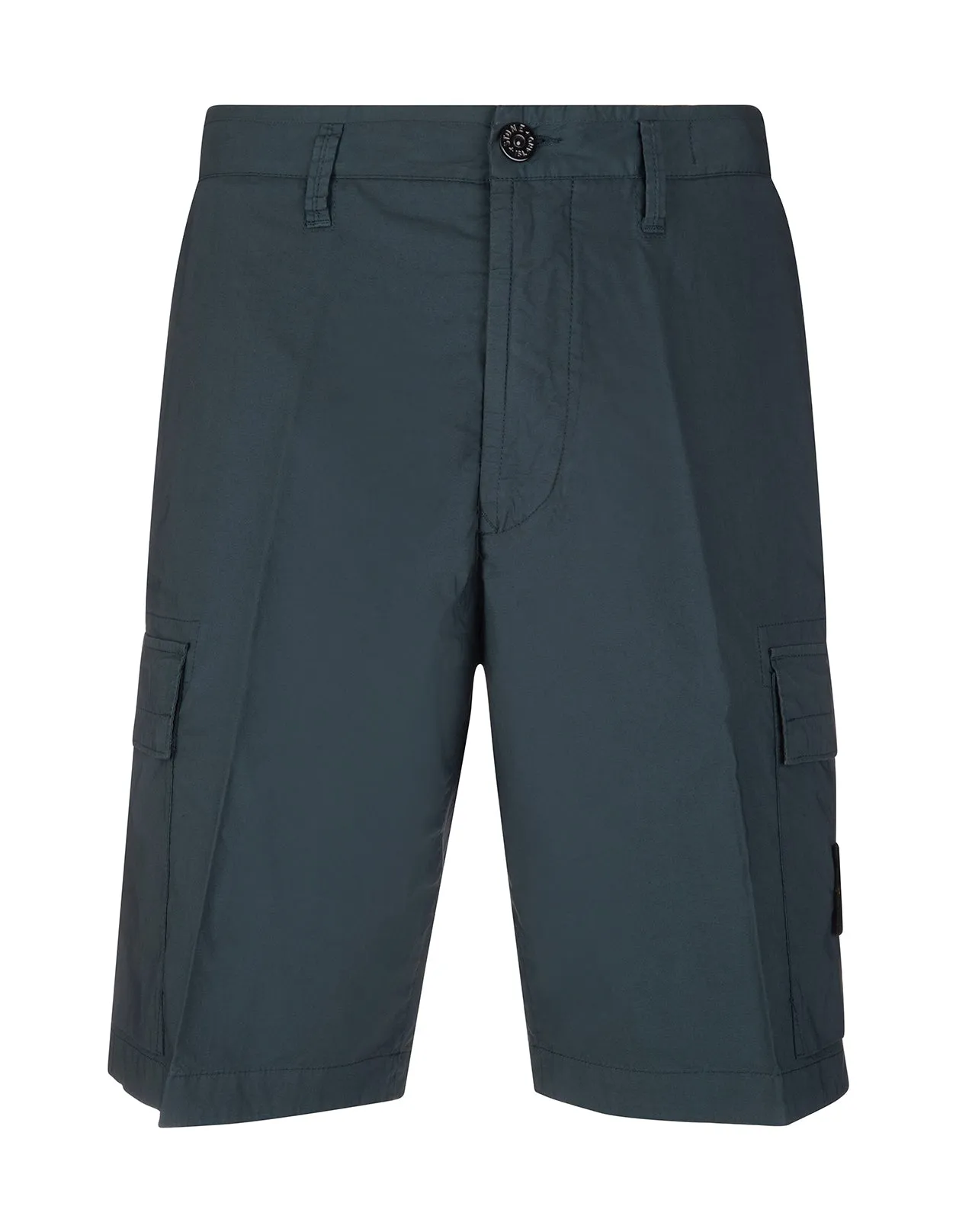Stone Island Logo Patch Mid-Rise Cargo Shorts