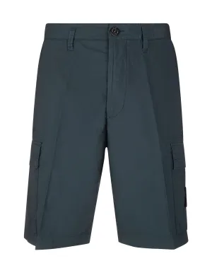 Stone Island Logo Patch Mid-Rise Cargo Shorts