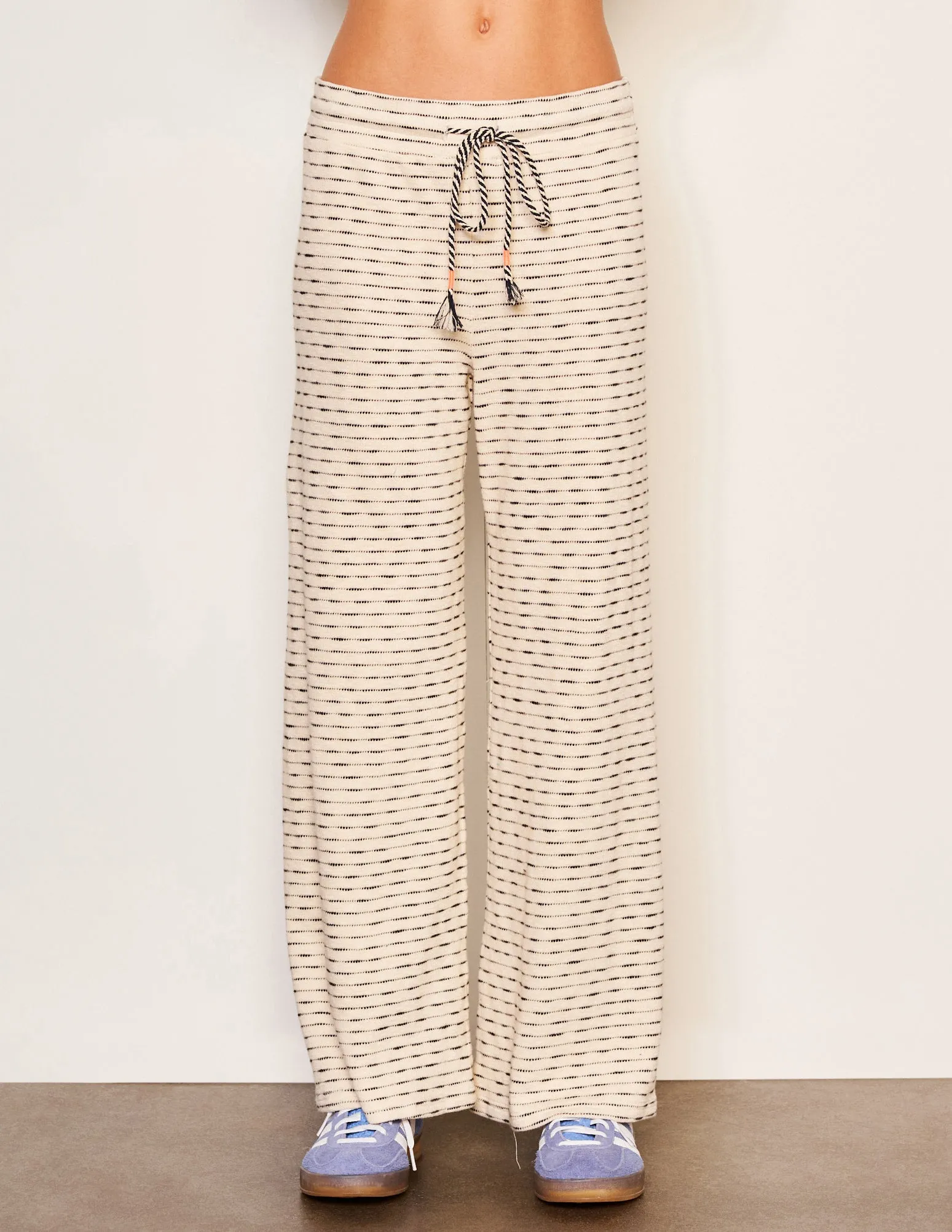 Sundry Pullover Hoodie & Lounge Wide Leg Pant Set in Oyster