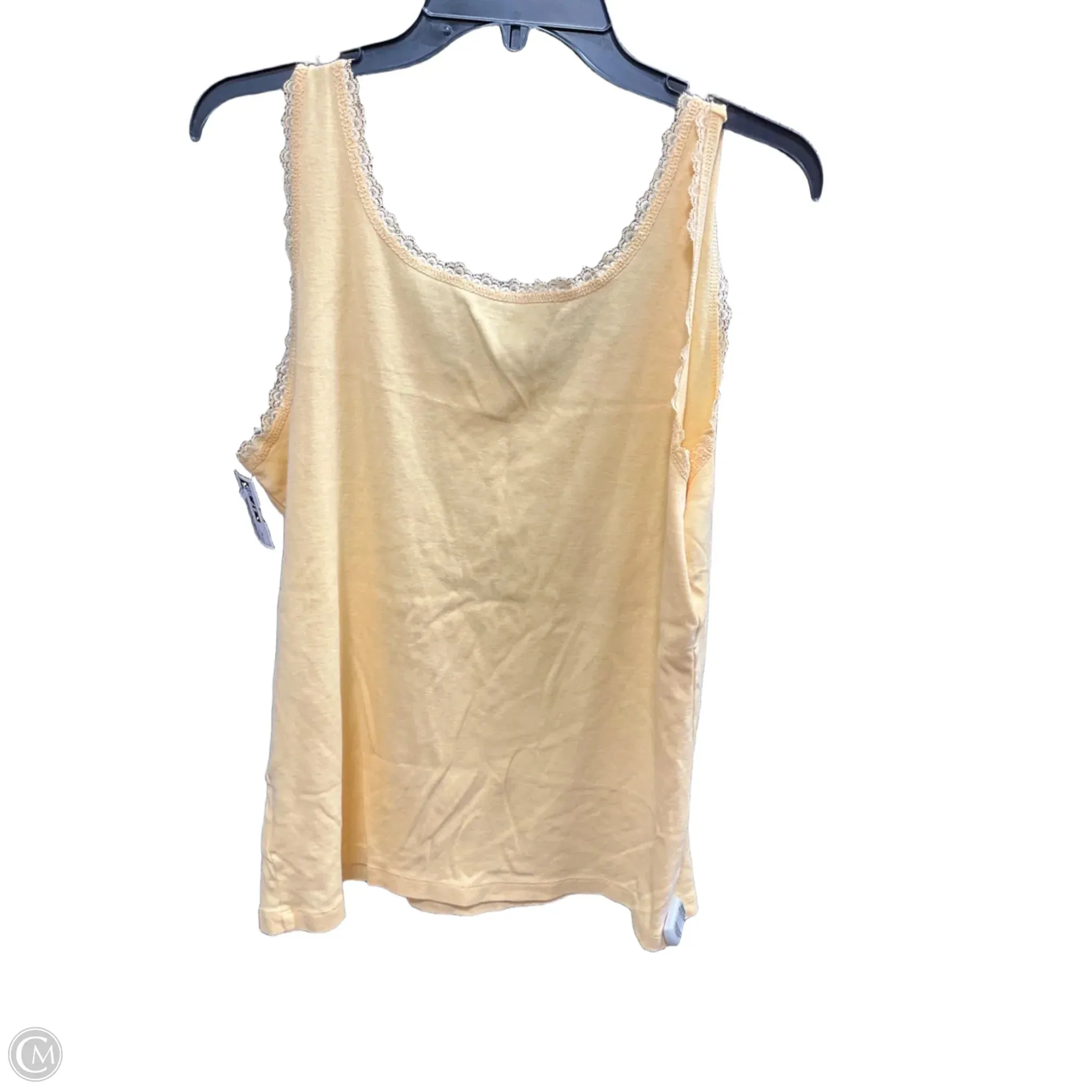 Tank Top By Jones New York In Yellow, Size: Xl