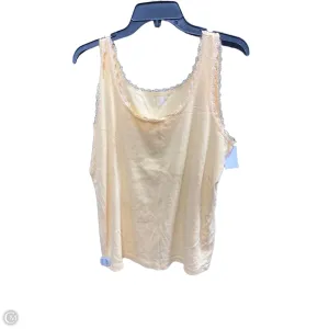 Tank Top By Jones New York In Yellow, Size: Xl