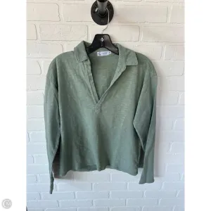 Top Long Sleeve By Carve Designs In Green, Size: M