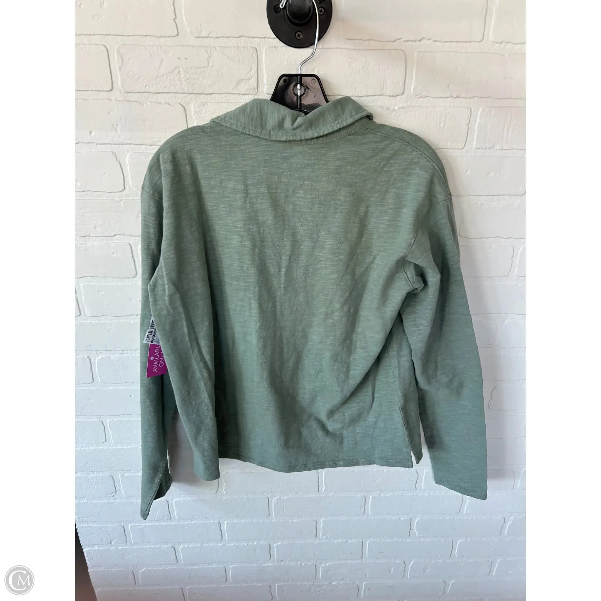 Top Long Sleeve By Carve Designs In Green, Size: M