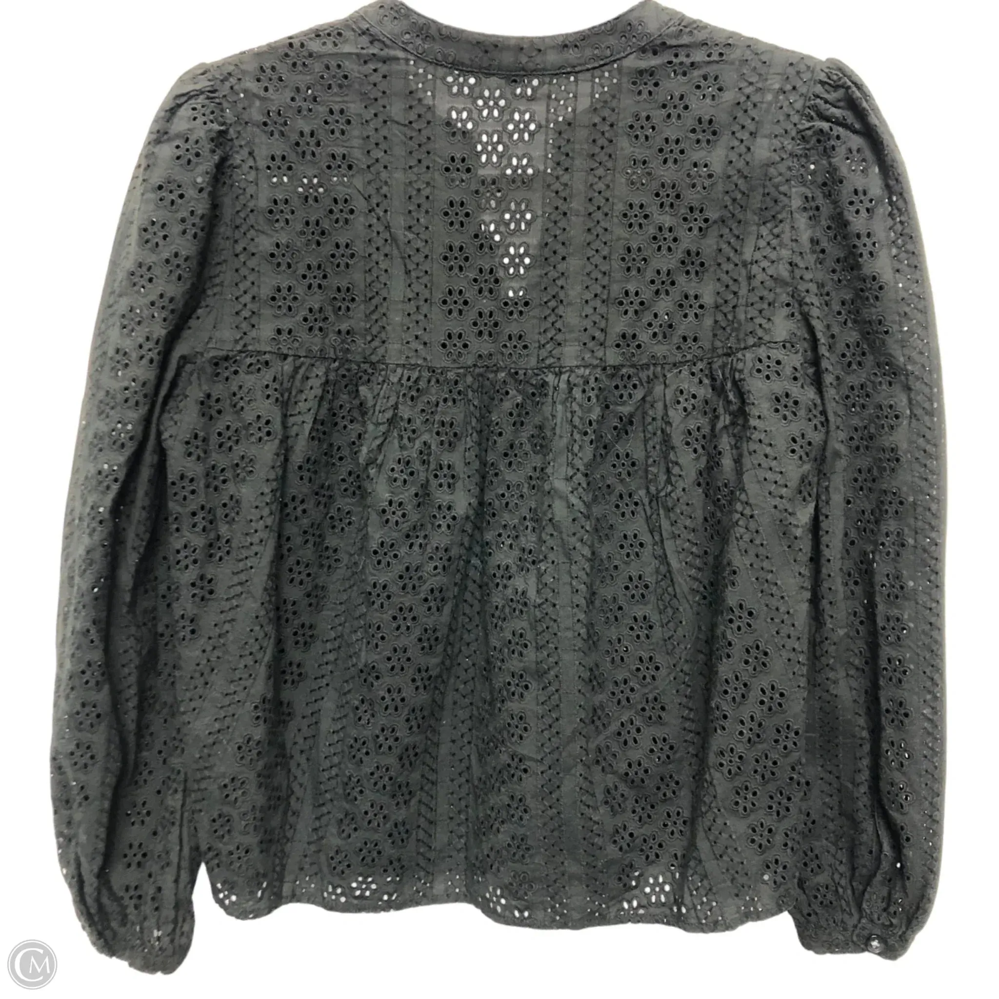 Top Long Sleeve By Madewell In Black, Size: S