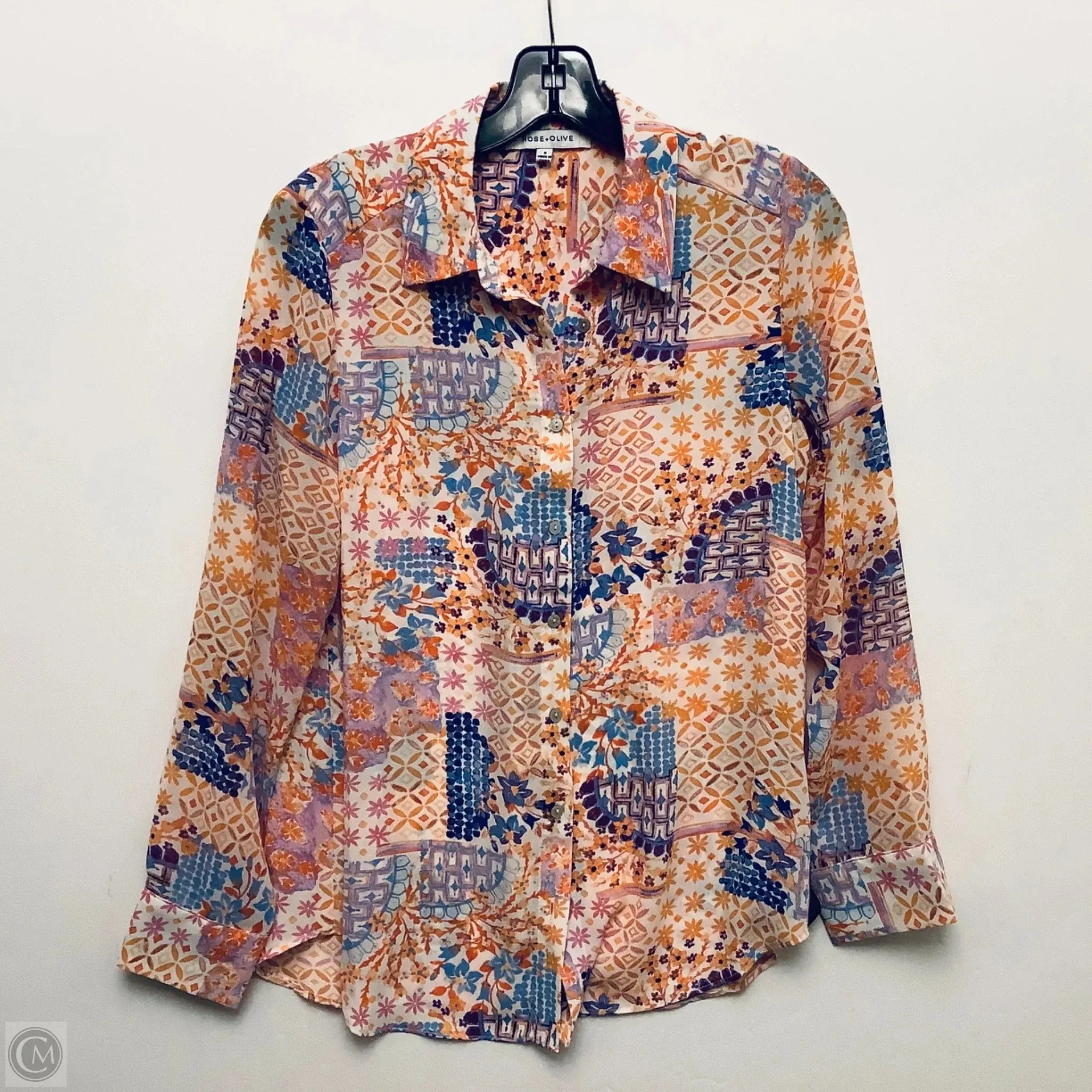 Top Long Sleeve By Rose And Olive In Multi-colored, Size: S