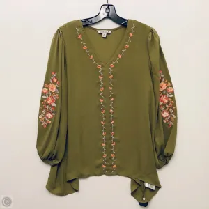 Top Long Sleeve By The Pioneer Woman In Green, Size: S