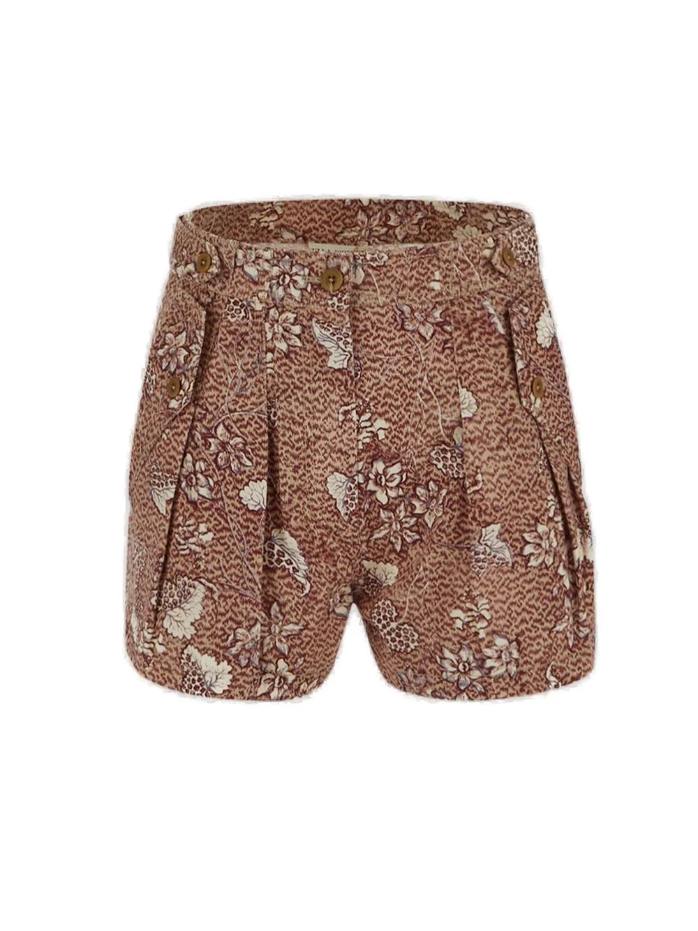 Ulla Johnson Riley Floral Printed High Waist Shorts