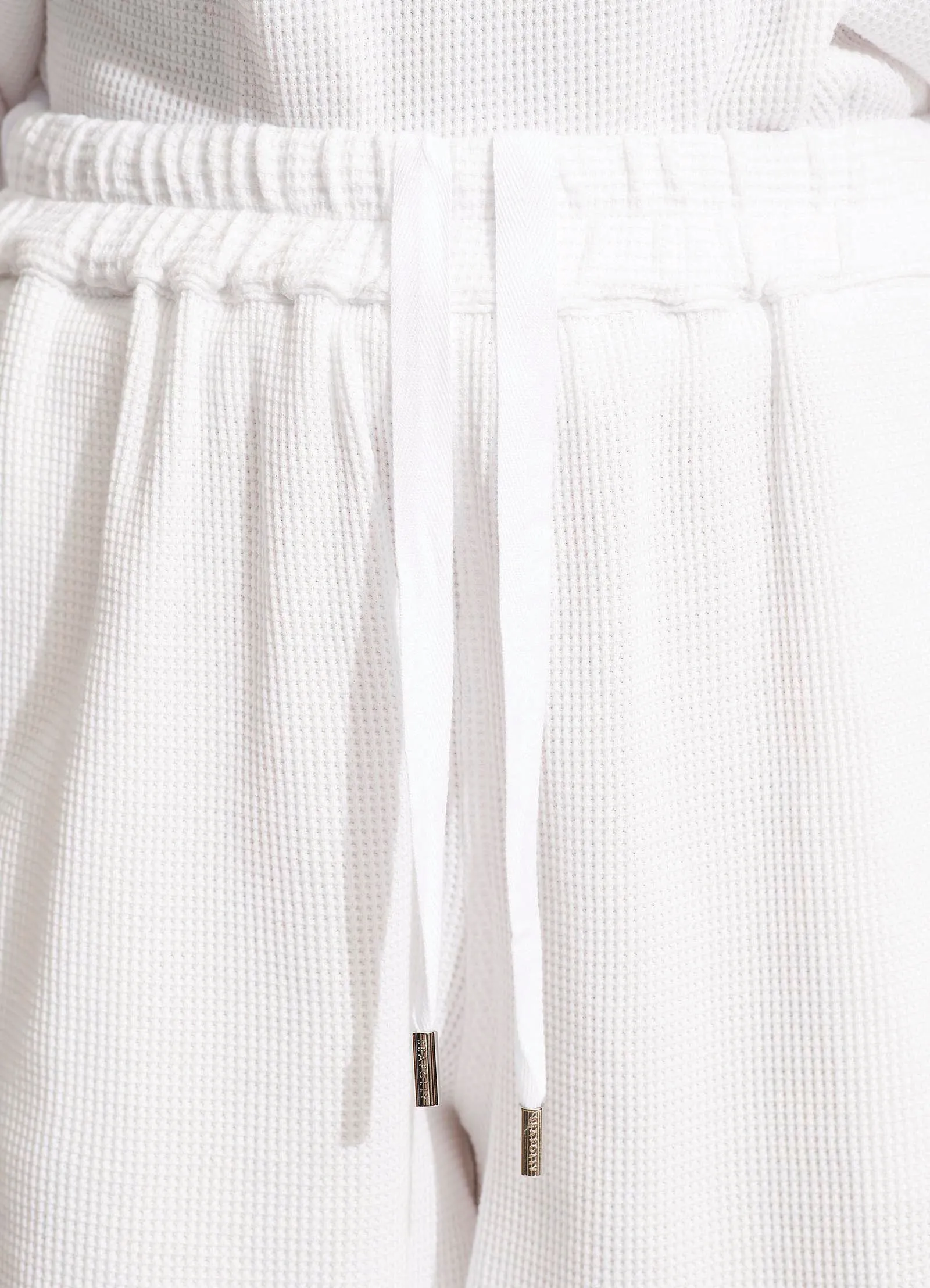 Waffle Beach Short  - White