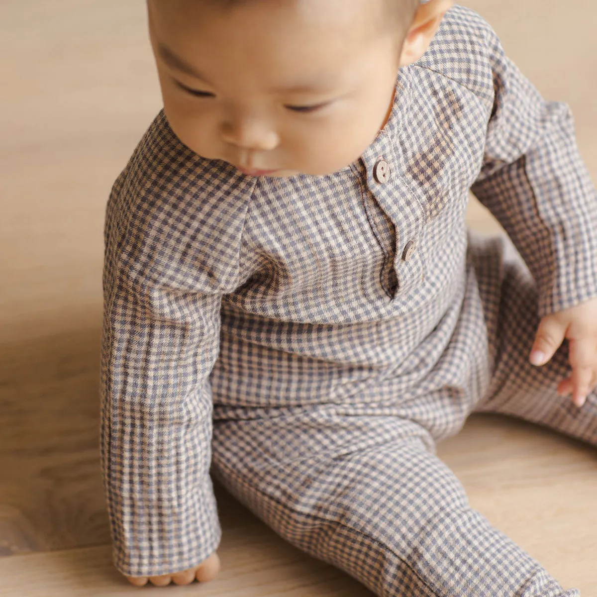 Zion Shirt - Indigo Gingham - FINAL SALE